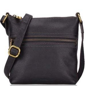 Small black fossil crossbody